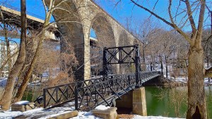 Bridges across the Brandywine River reflect changes in commerce and technology.